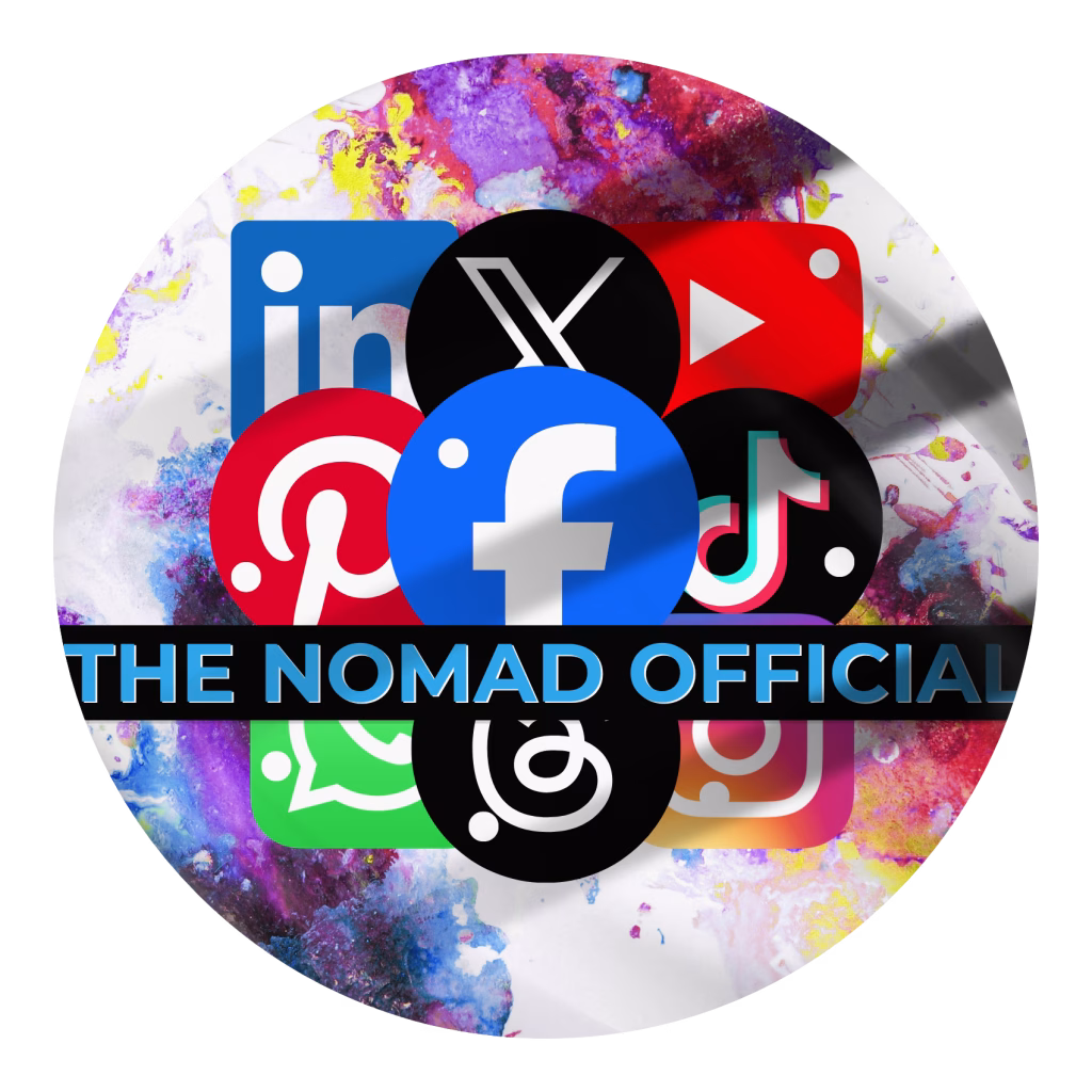 Social Media icons all added in a collage format. The icons are Facebook, Instagram, Whatsapp, Threads, Pinterest, X, LinkedIn, TikTok and Youtube.
